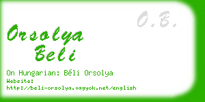 orsolya beli business card