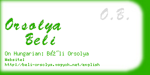 orsolya beli business card